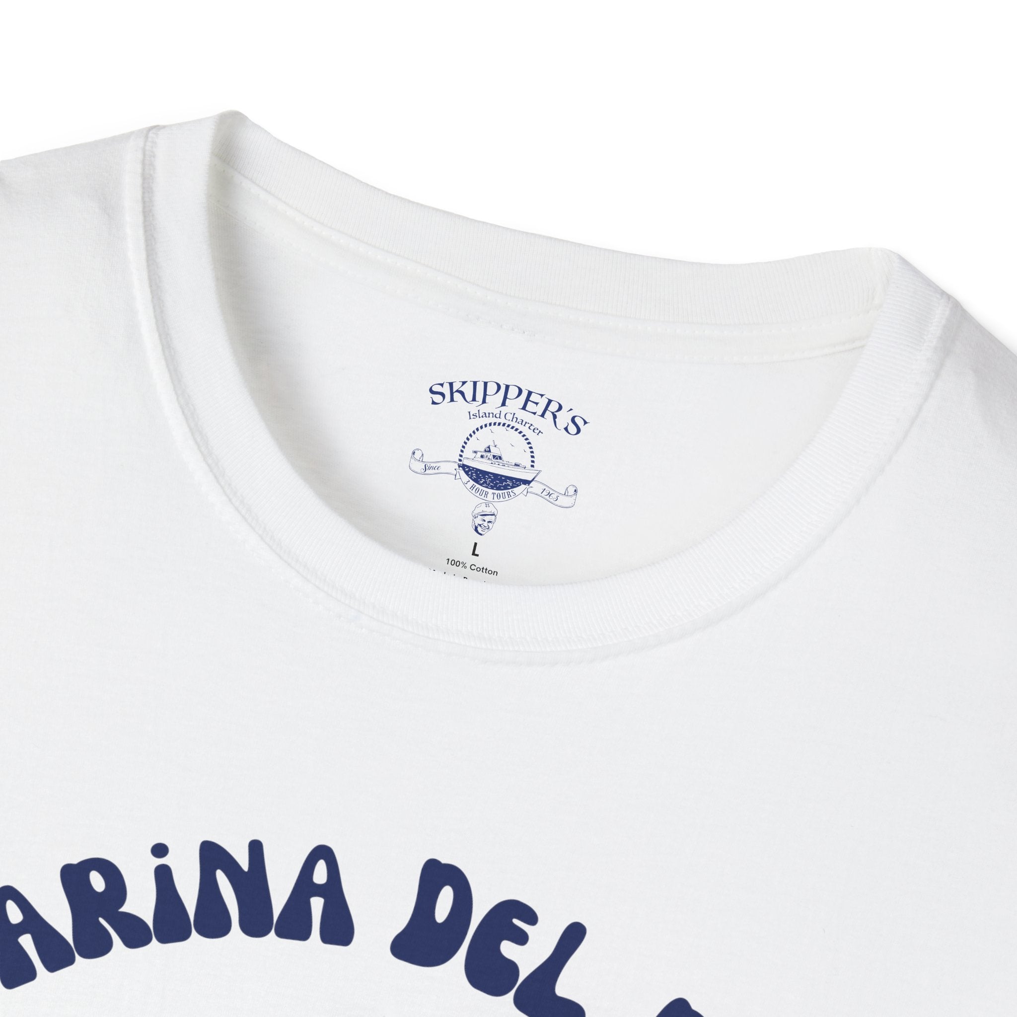 Marina Del Rey Ship Wheel logo T-Shirt | SS Minnow Island Charters, 3 Hour Tours