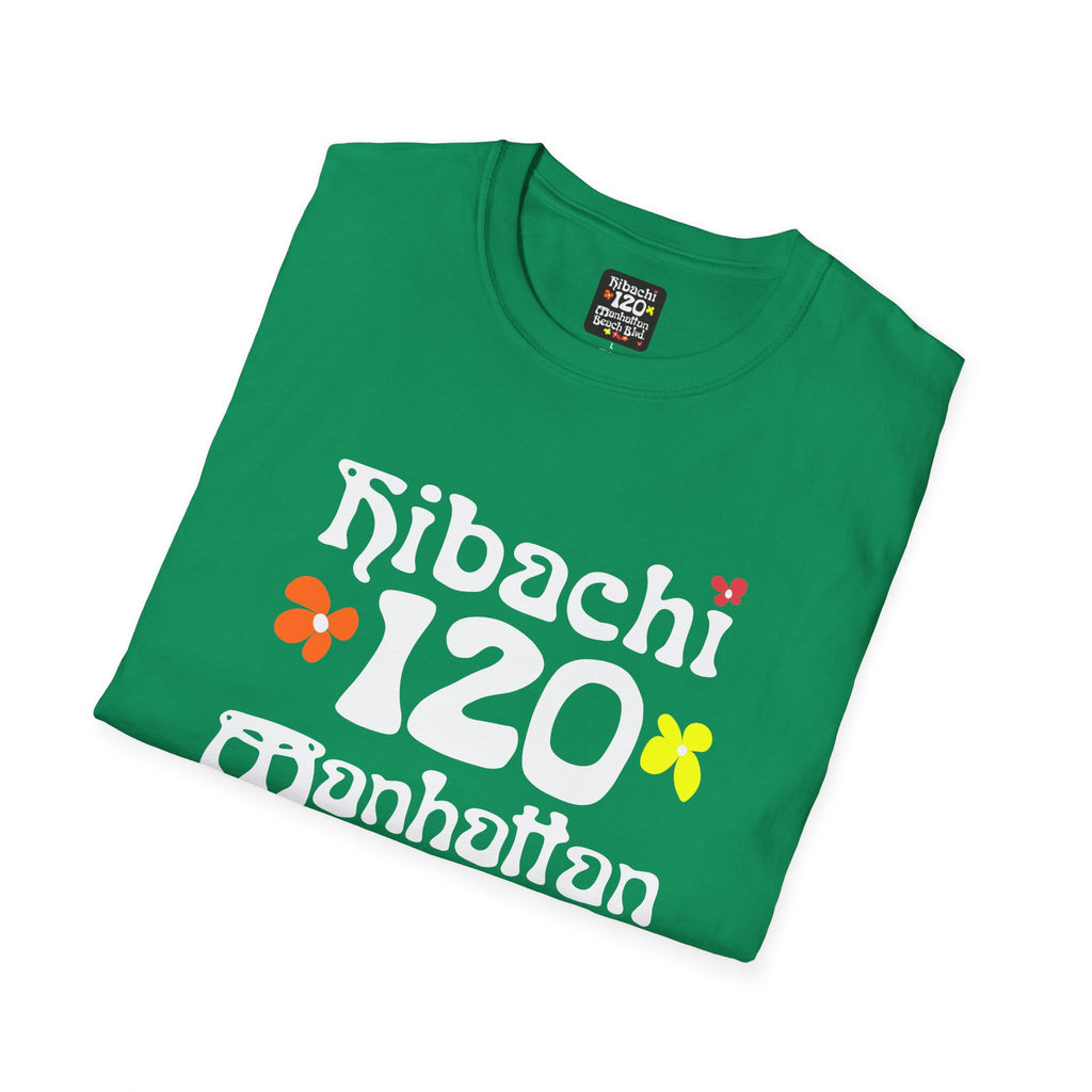 Hibachi 120 Manhattan Beach Blvd Restaurant #OldSchool T-Shirt — Retro Floral Surf Tee "Gone But Not Forgotten"