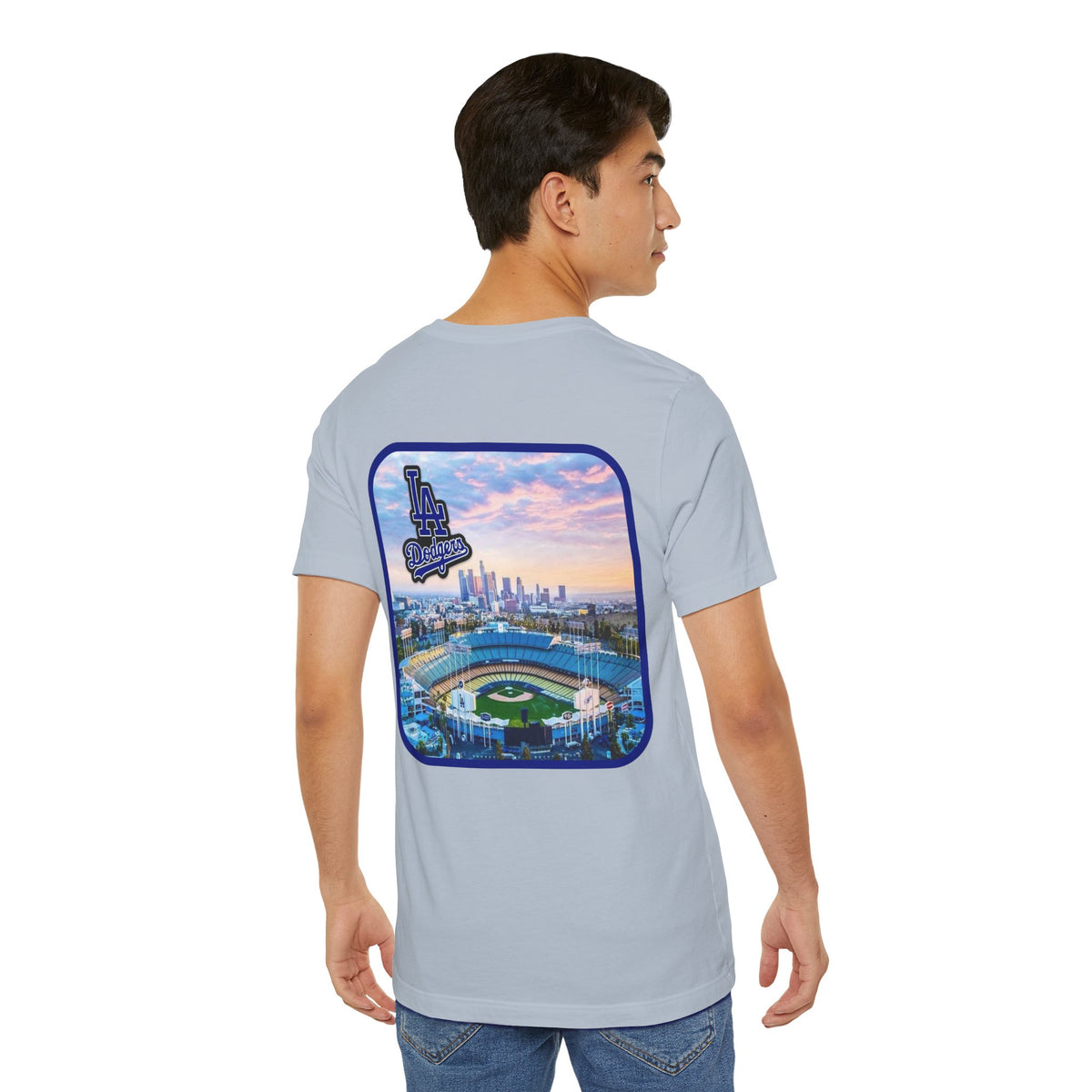 Los Angeles (Front and Back Printing) Mens Womans Jersey Short Sleeve Tee