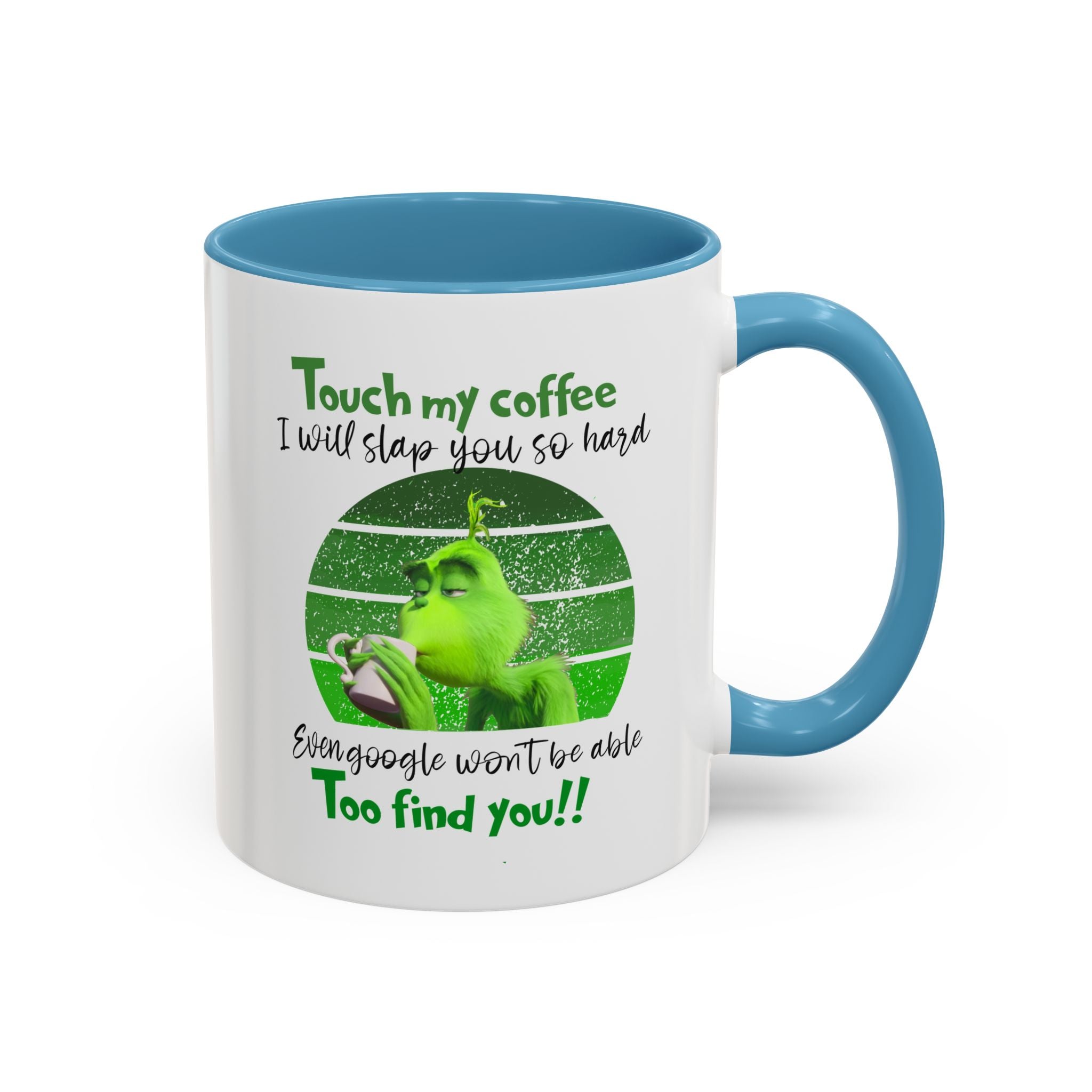 Grinch holding coffee Mug | Accent Coffee Mug 11oz 15oz
