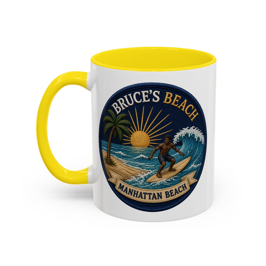 Bruce's Beach Manhattan Beach Surf Mug – Accent Coffee Cup (11/15oz)