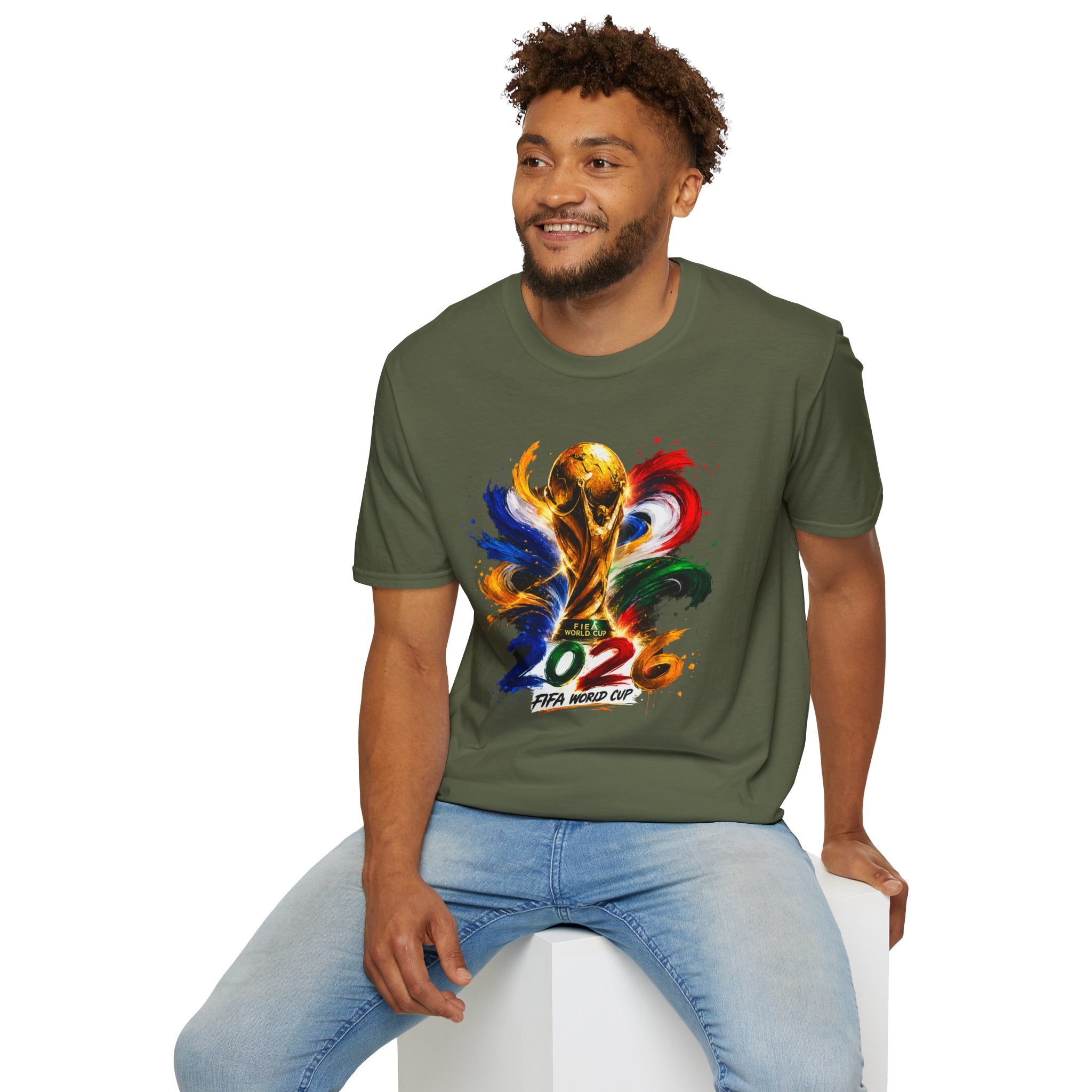 World Cup 2026 T-Shirt — Colorful FIFA Trophy Graphic