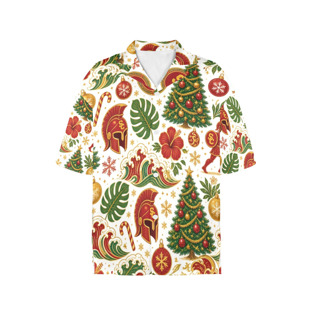 USC Christmas Women's All Over Print Hawaiian Shirt （Made in USA Ships to USA Only）