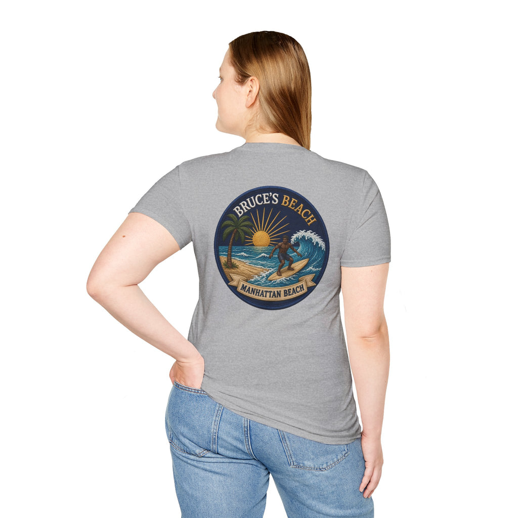 Bruce's Beach Manhattan Beach Surf Patch T-Shirt