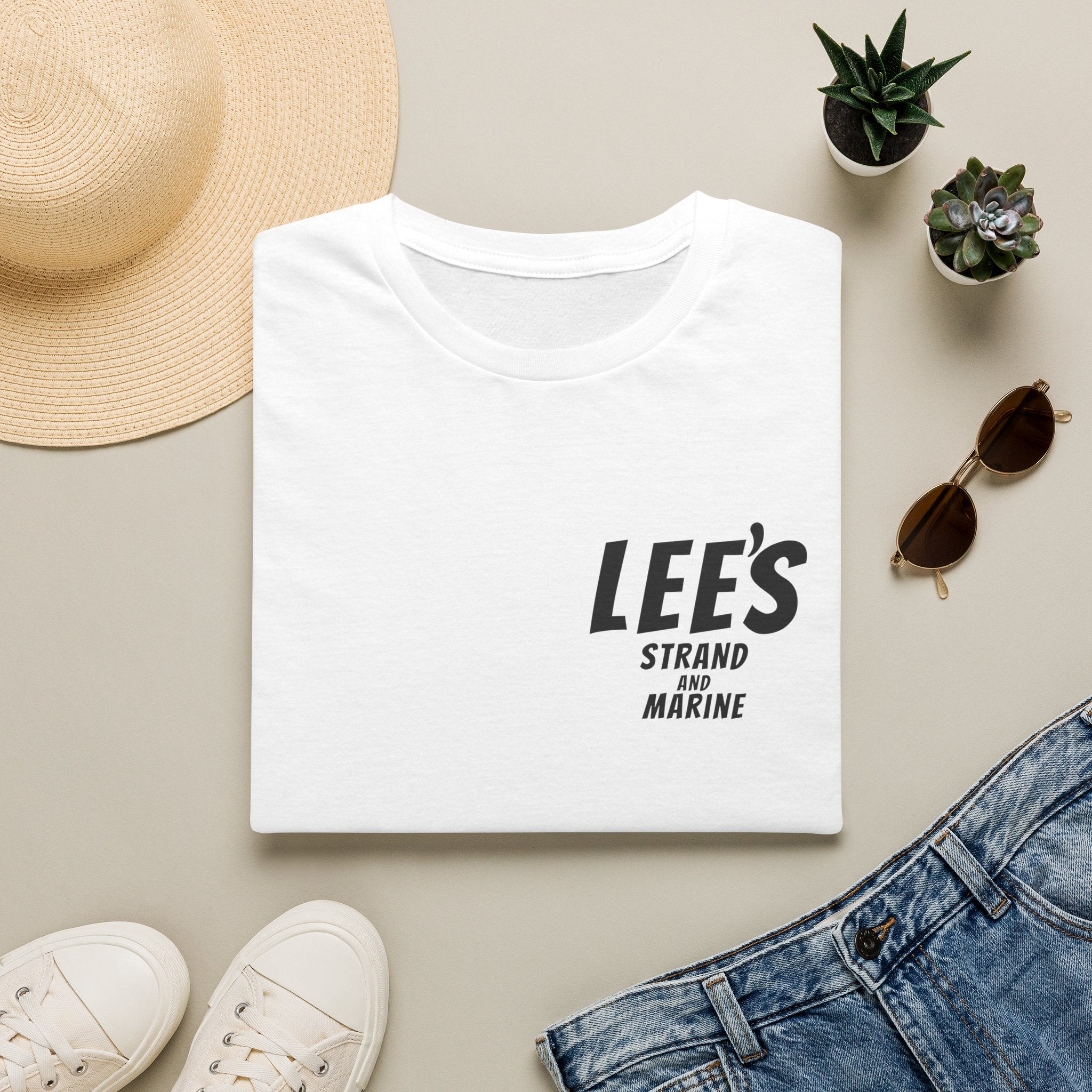 Greasy Lee's Manhattan Beach Old School T-Shirt | Marine and Strand Manhattan Beach Vintage Surf Design