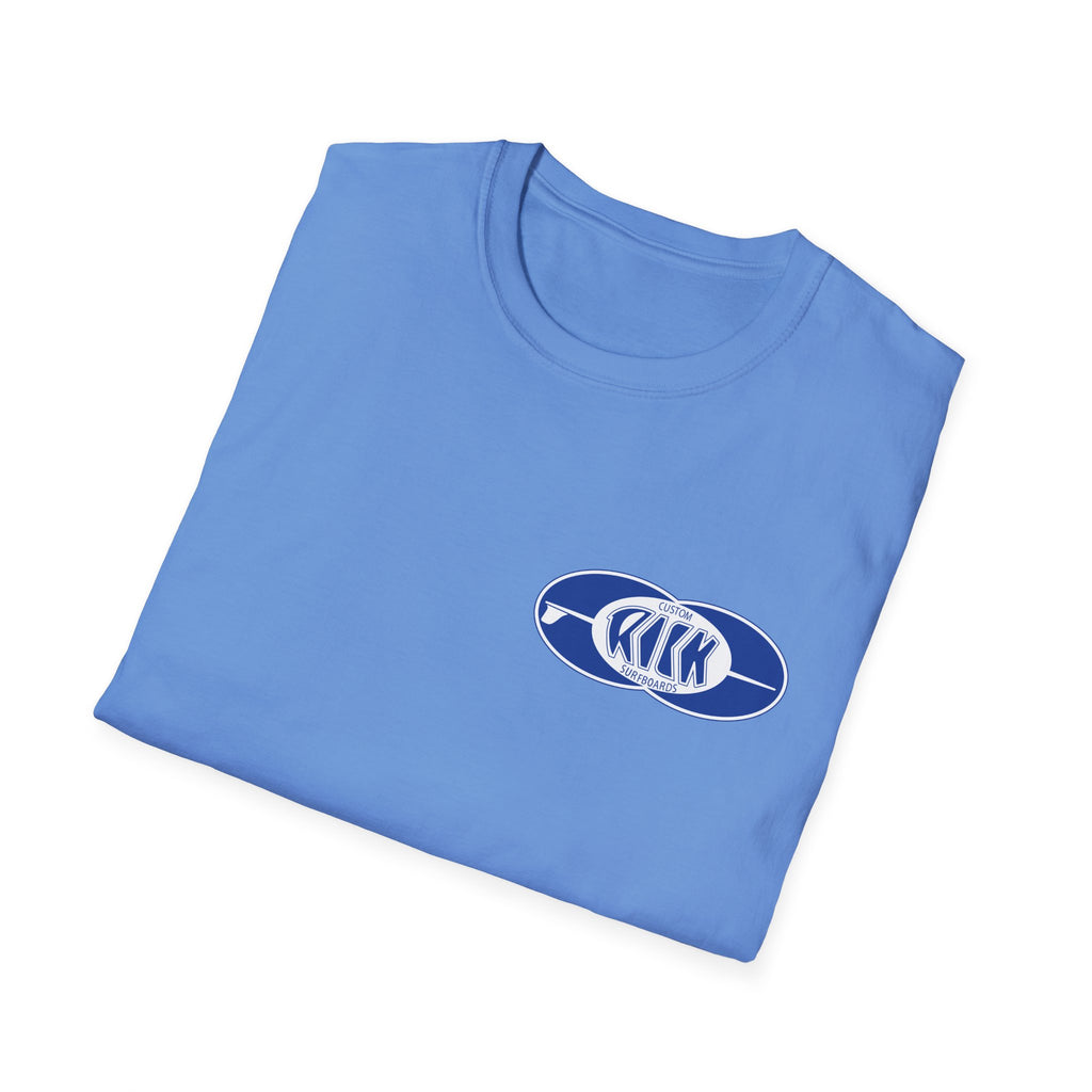 Rick Surfboards Unisex Softstyle T-Shirt Old School Hermosa Beach