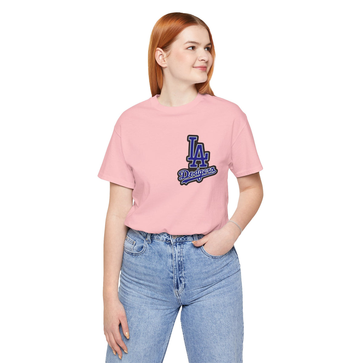 Los Angeles (Front and Back Printing) Mens Womans Jersey Short Sleeve Tee