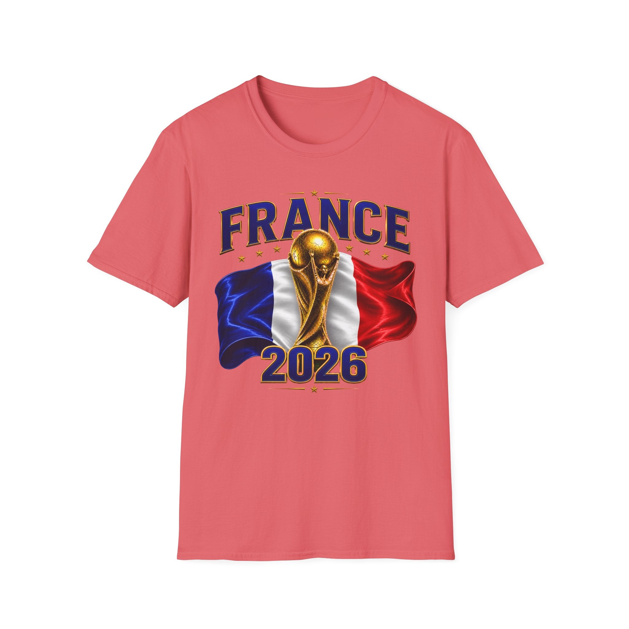 France World Cup 2026 T-Shirt — French Flag & Trophy Soccer Tee