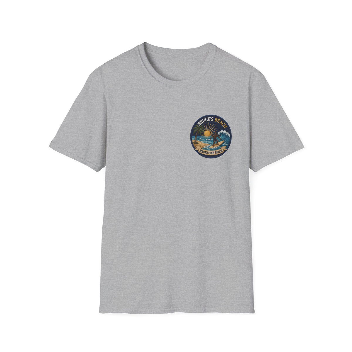Bruce's Beach Manhattan Beach Surf Patch T-Shirt