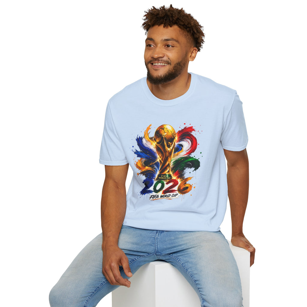 World Cup 2026 T-Shirt — Colorful FIFA Trophy Graphic