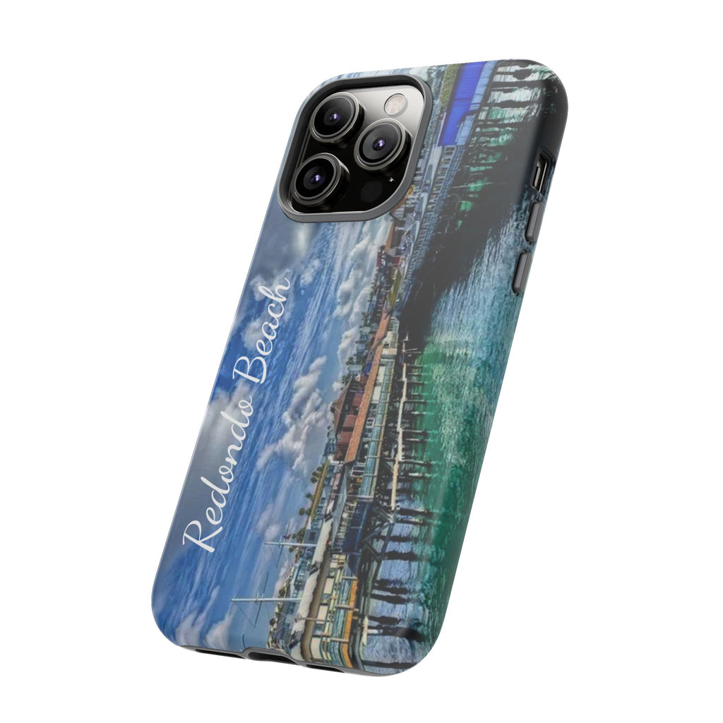 Phone Cases, Redondo Beach California King Harbor Design, Protective Covers, iPhone Accessories, Samsung Accessories, Gift for Travelers