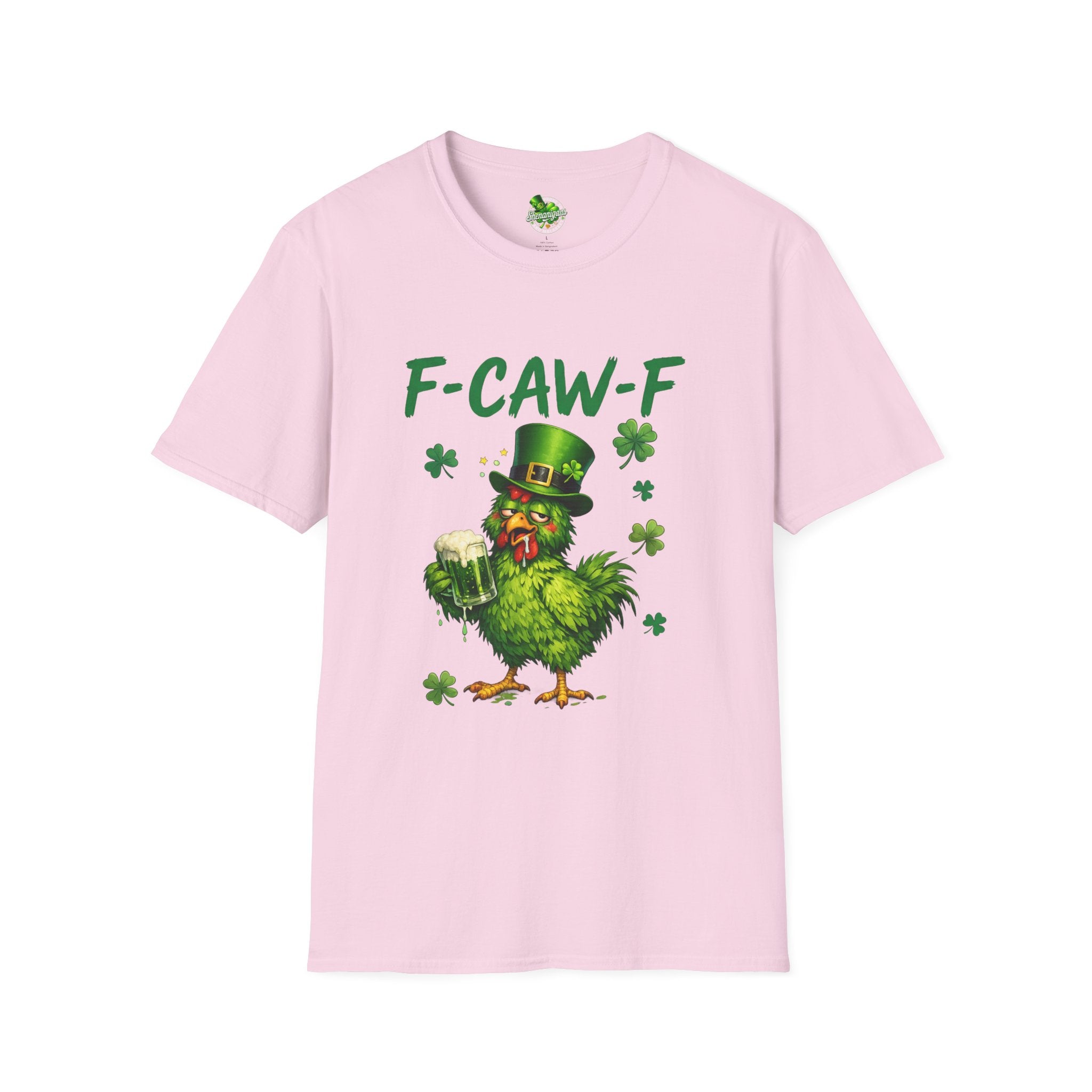 F-CAW-F Leprechaun Chicken T-Shirt | St. Patrick's Day Shamrock Tee
