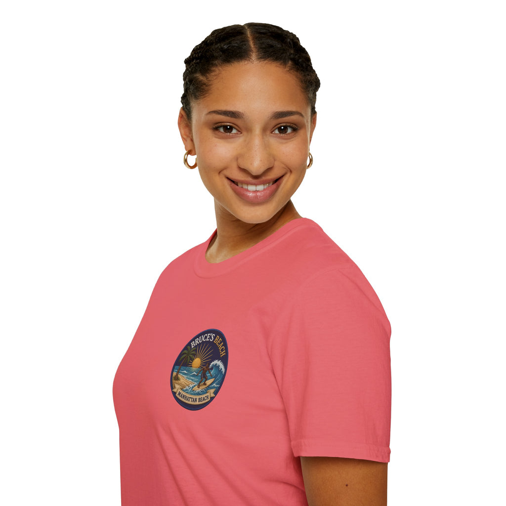 Bruce's Beach Manhattan Beach Surf Patch T-Shirt