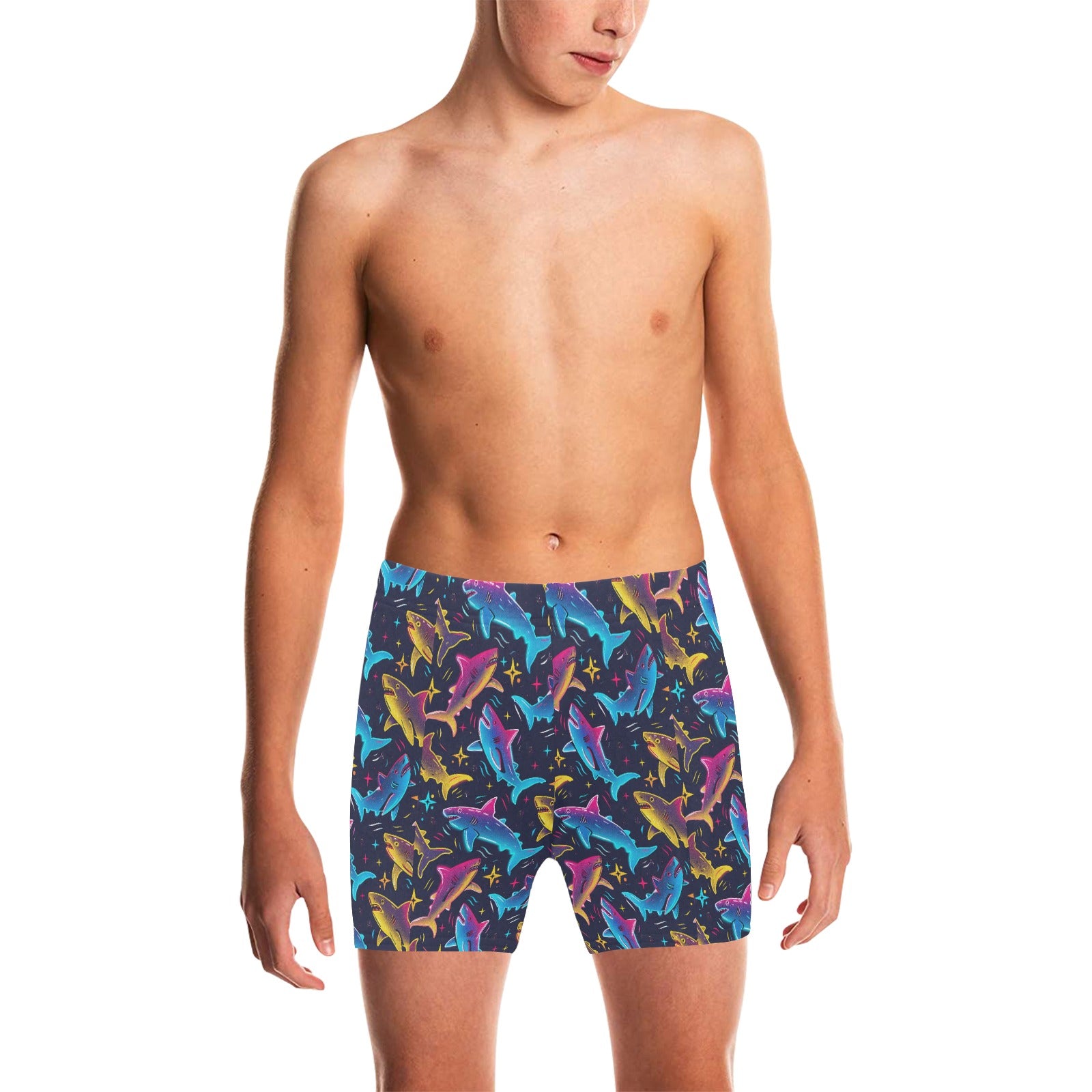 Big Boys' Sharky Swimming Trunks Free Shipping