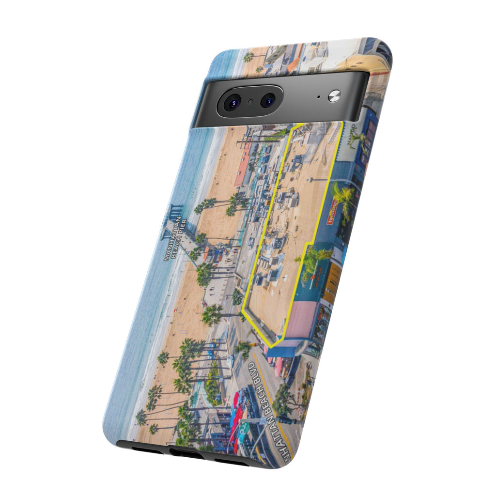 Phone Cases, Manhattan Beach California iPhone Samsung Google Tough Cases, Beach Lovers Gifts, Coastal Accessories, Ocean Phone Covers,