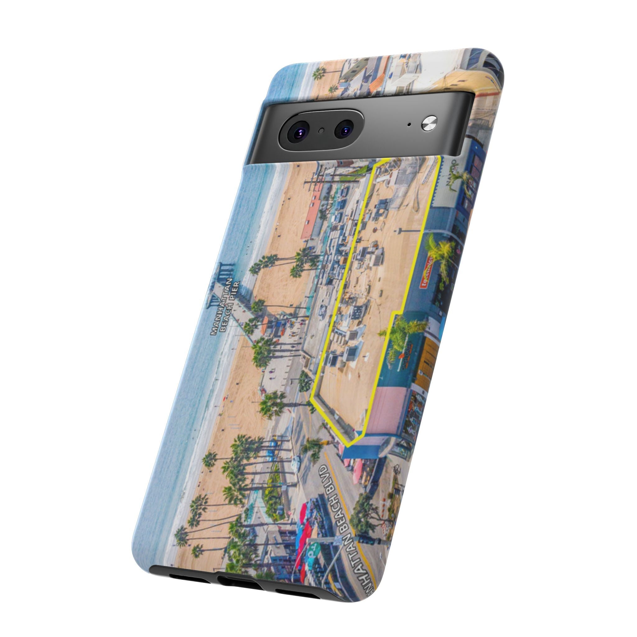 Phone Cases, Manhattan Beach California iPhone Samsung Google Tough Cases, Beach Lovers Gifts, Coastal Accessories, Ocean Phone Covers,