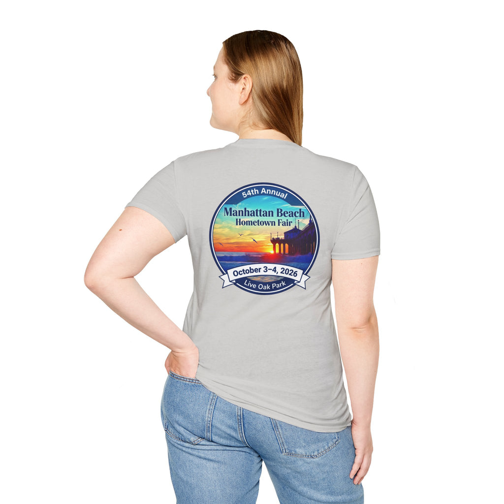 Manhattan Beach Hometown Fair T-Shirt — 54th Annual Sunset Surf Logo (Oct 3-4, 2026)
