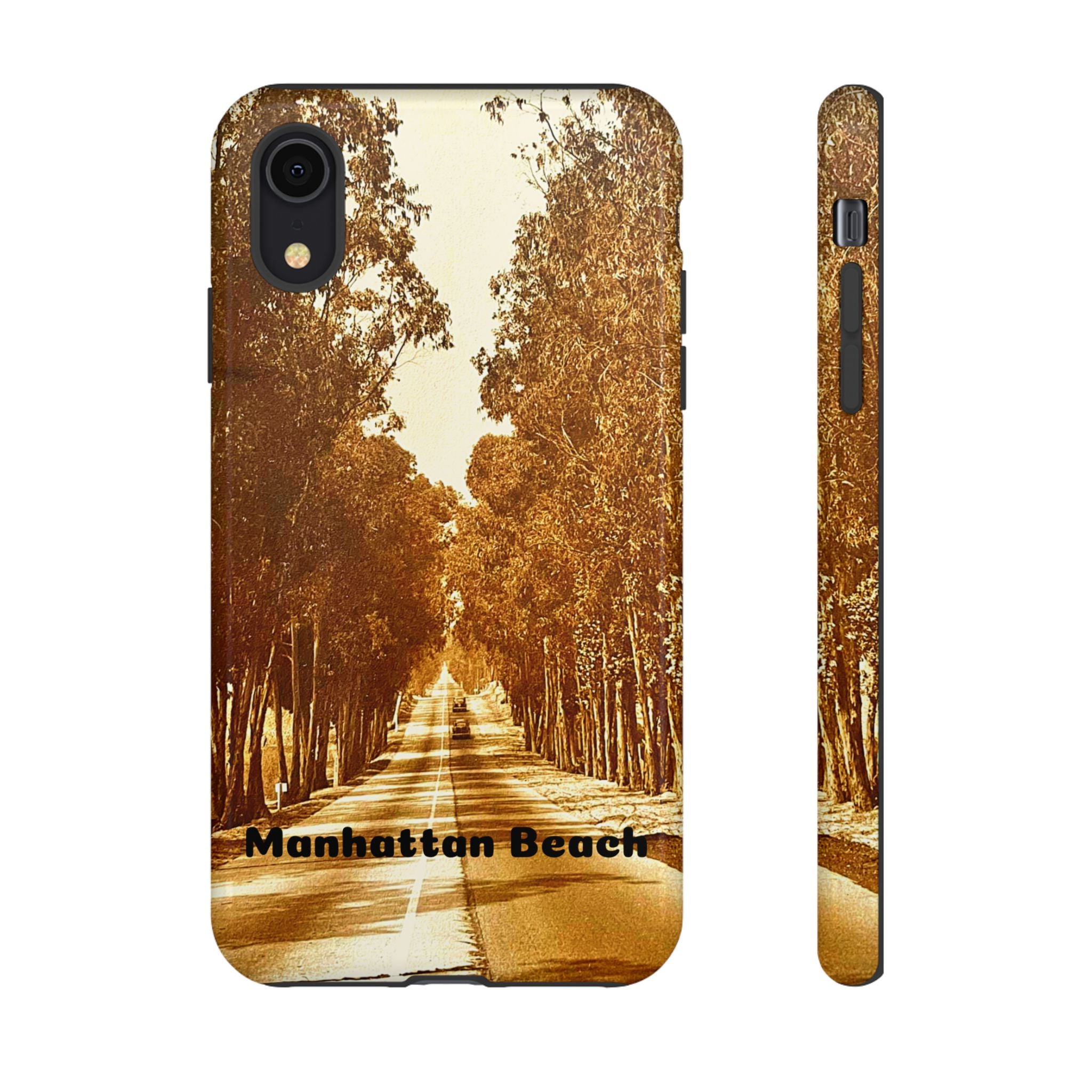Phone Cases Manhattan Beach Rosecrans Ave Early 60's Tough Cases 90266 California, iPhone Samsung Google Pixel Protective Cover, Vintage
