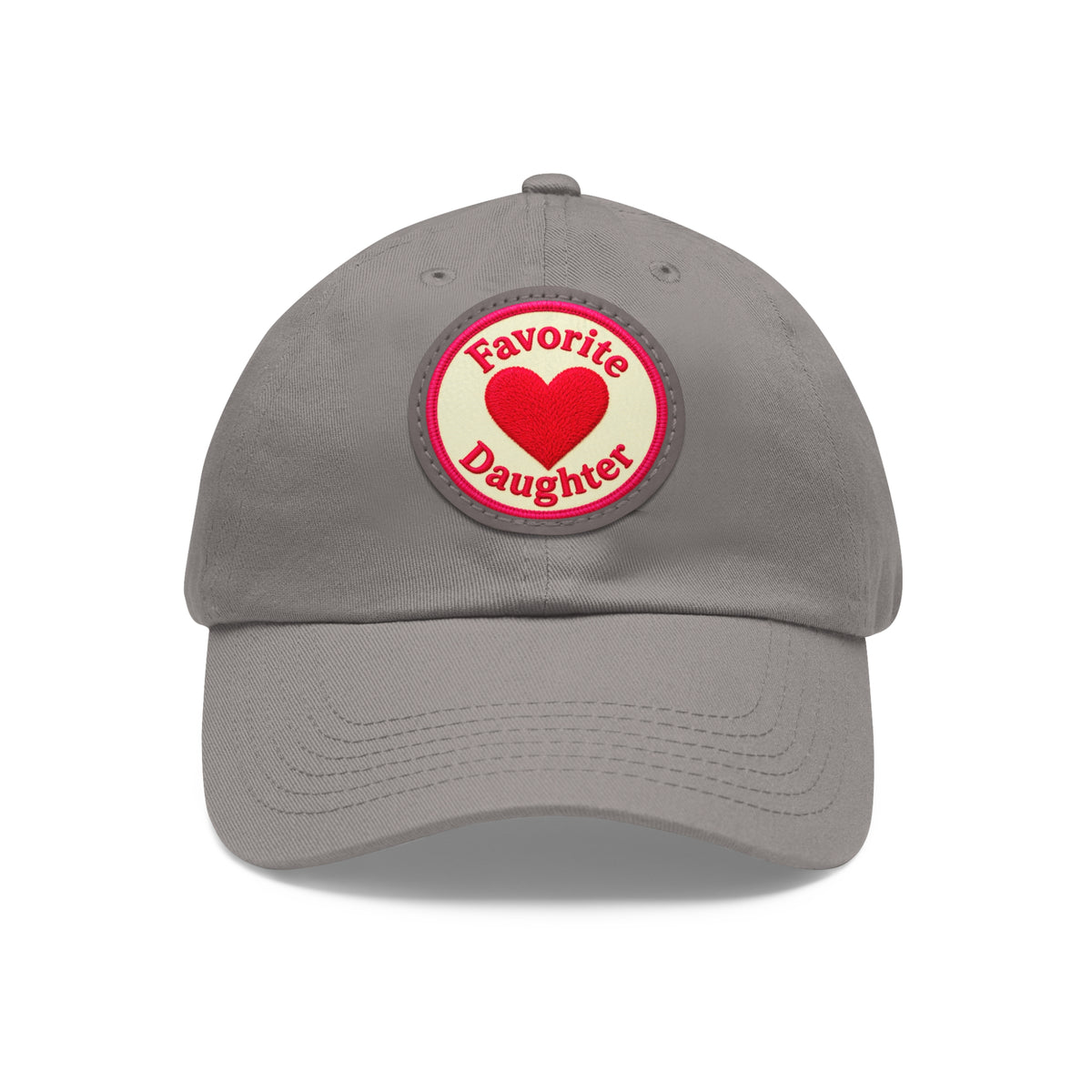 Mom and Daughter Hat — "Favorite Daughter" Leather Patch Cap
