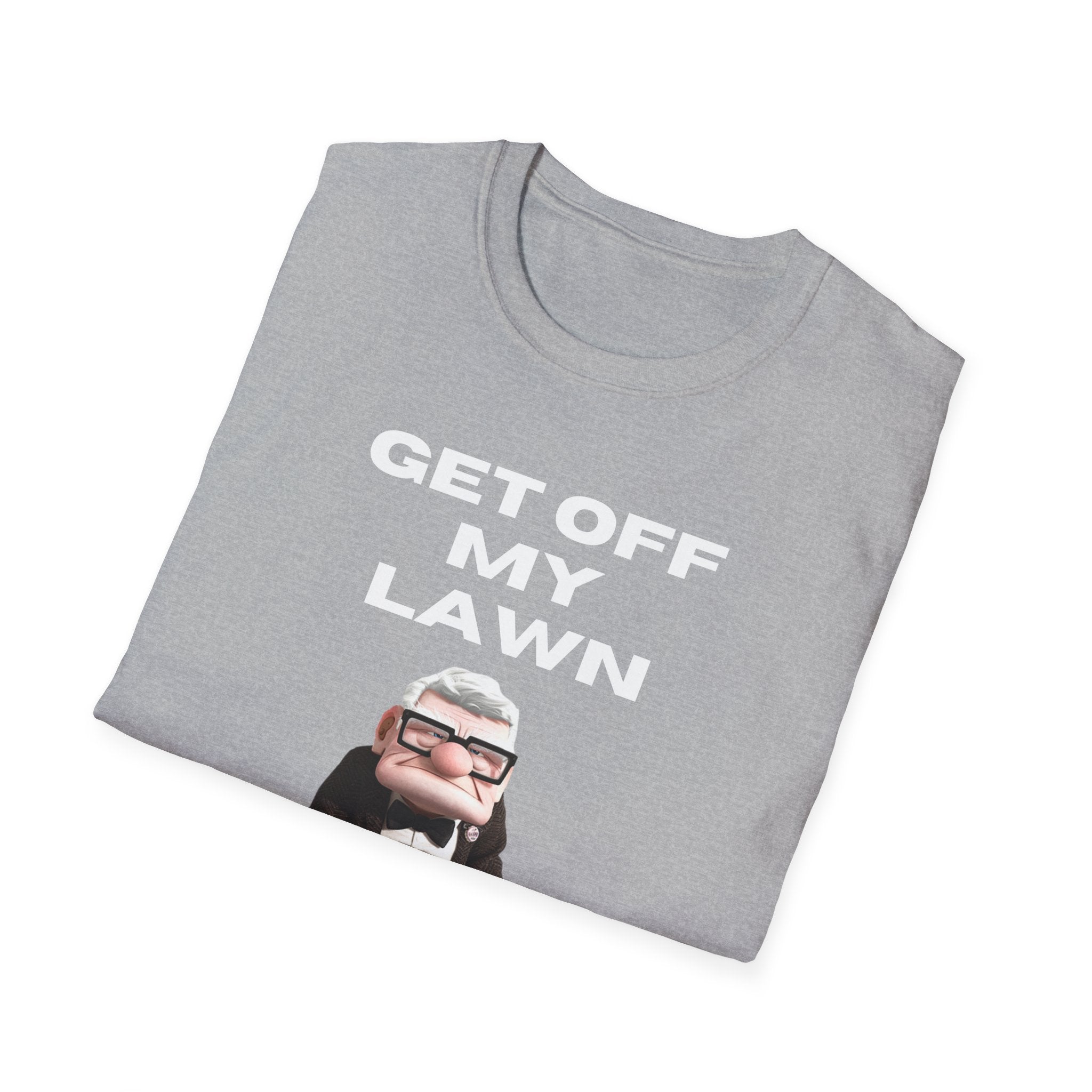 GET OFF My Lawn mens womans Softstyle T-Shirt