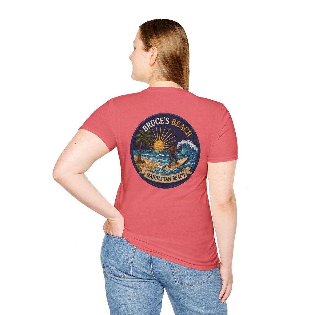 Bruce's Beach Manhattan Beach Surf Patch T-Shirt
