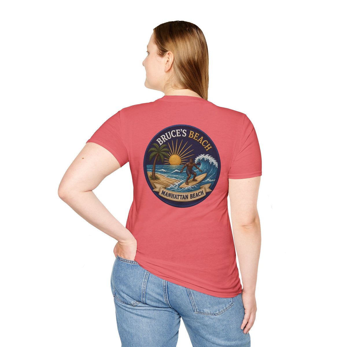 Bruce's Beach Manhattan Beach Surf Patch T-Shirt