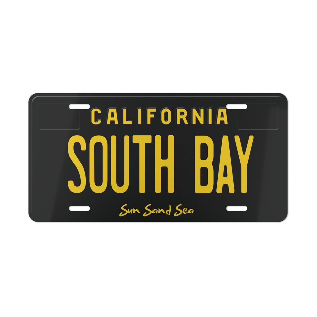 California South Bay Vanity Plate - Sun Sand Sea Retro License Tag