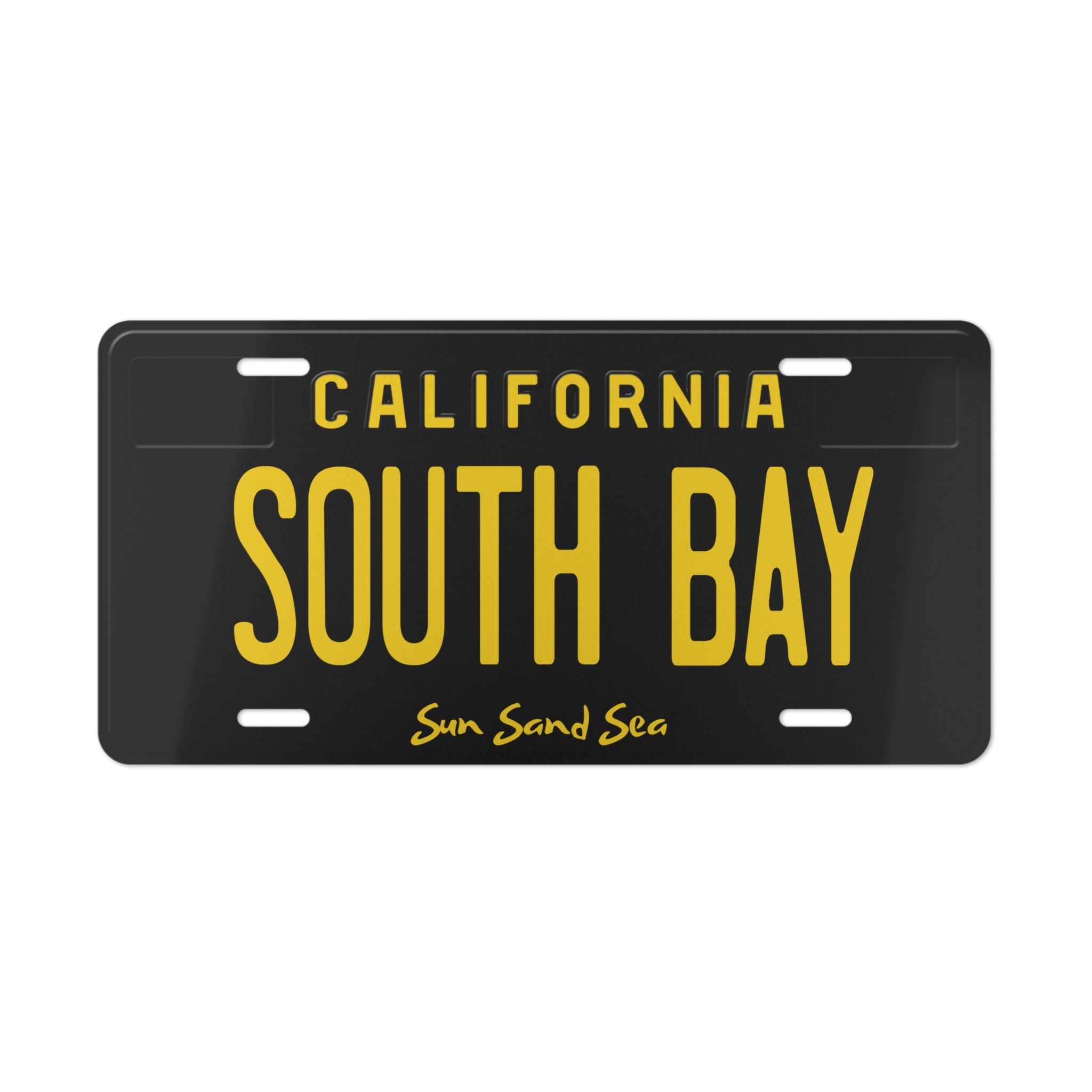 California South Bay Vanity Plate - Sun Sand Sea Retro License Tag