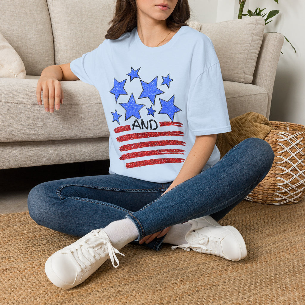 Stars and Stripes T-Shirt — Flag Graphic Patriotic Tee