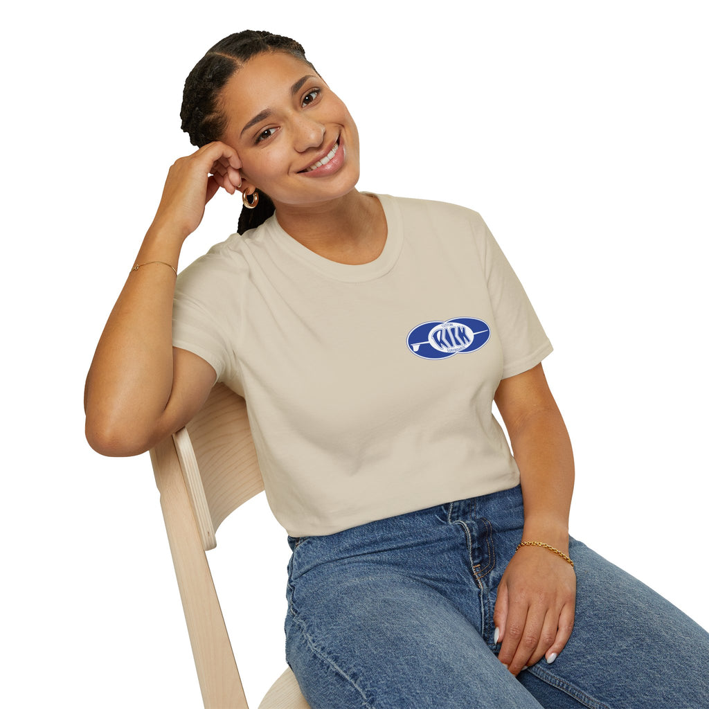 Rick Surfboards Unisex Softstyle T-Shirt Old School Hermosa Beach