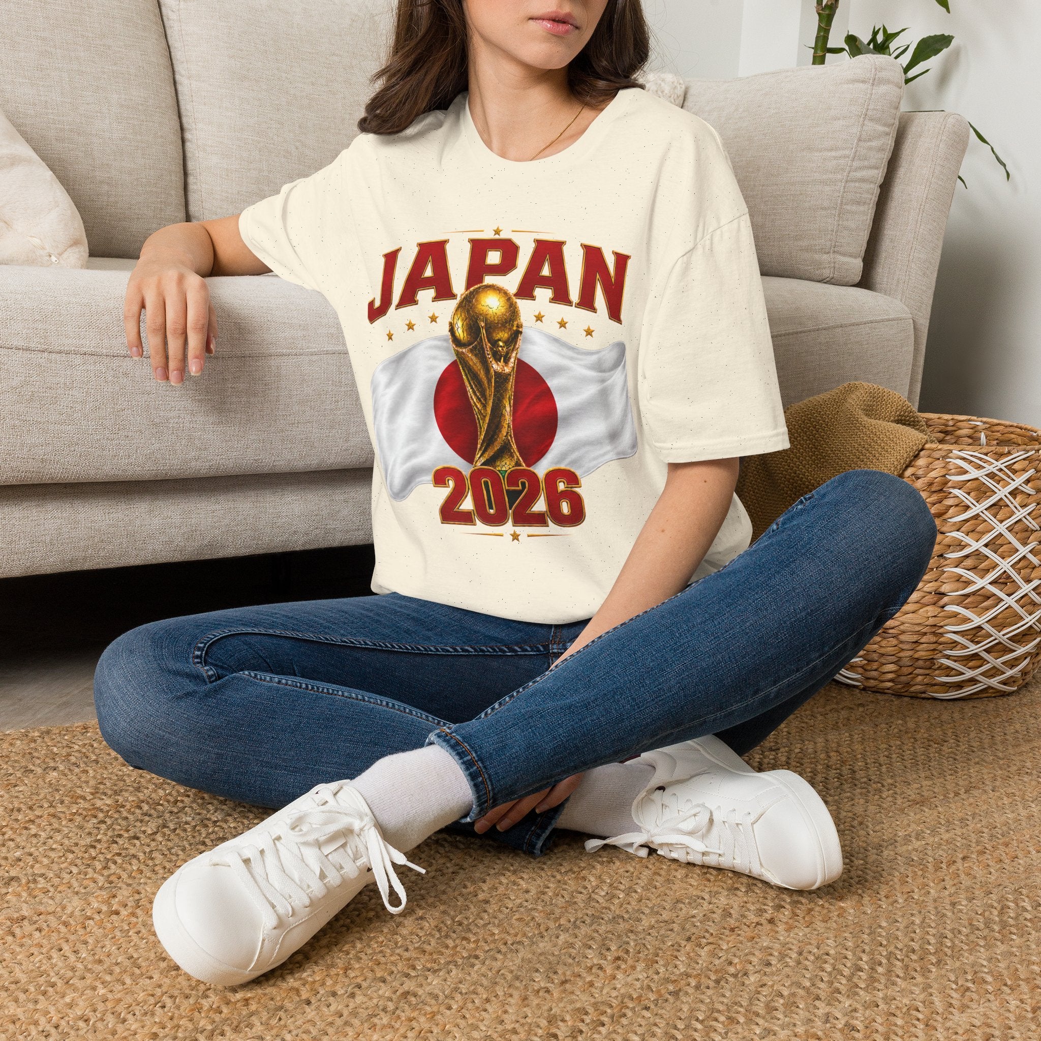 Japan 2026 World Cup T-Shirt — Golden Trophy Soccer Fan Tee