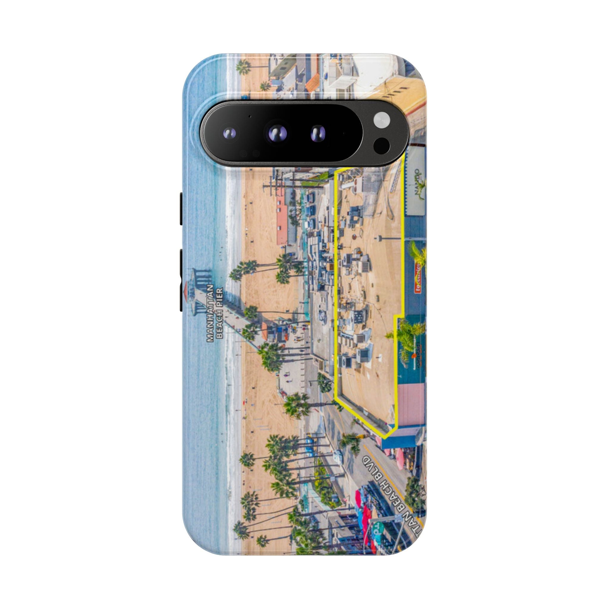 Phone Cases, Manhattan Beach California iPhone Samsung Google Tough Cases, Beach Lovers Gifts, Coastal Accessories, Ocean Phone Covers,