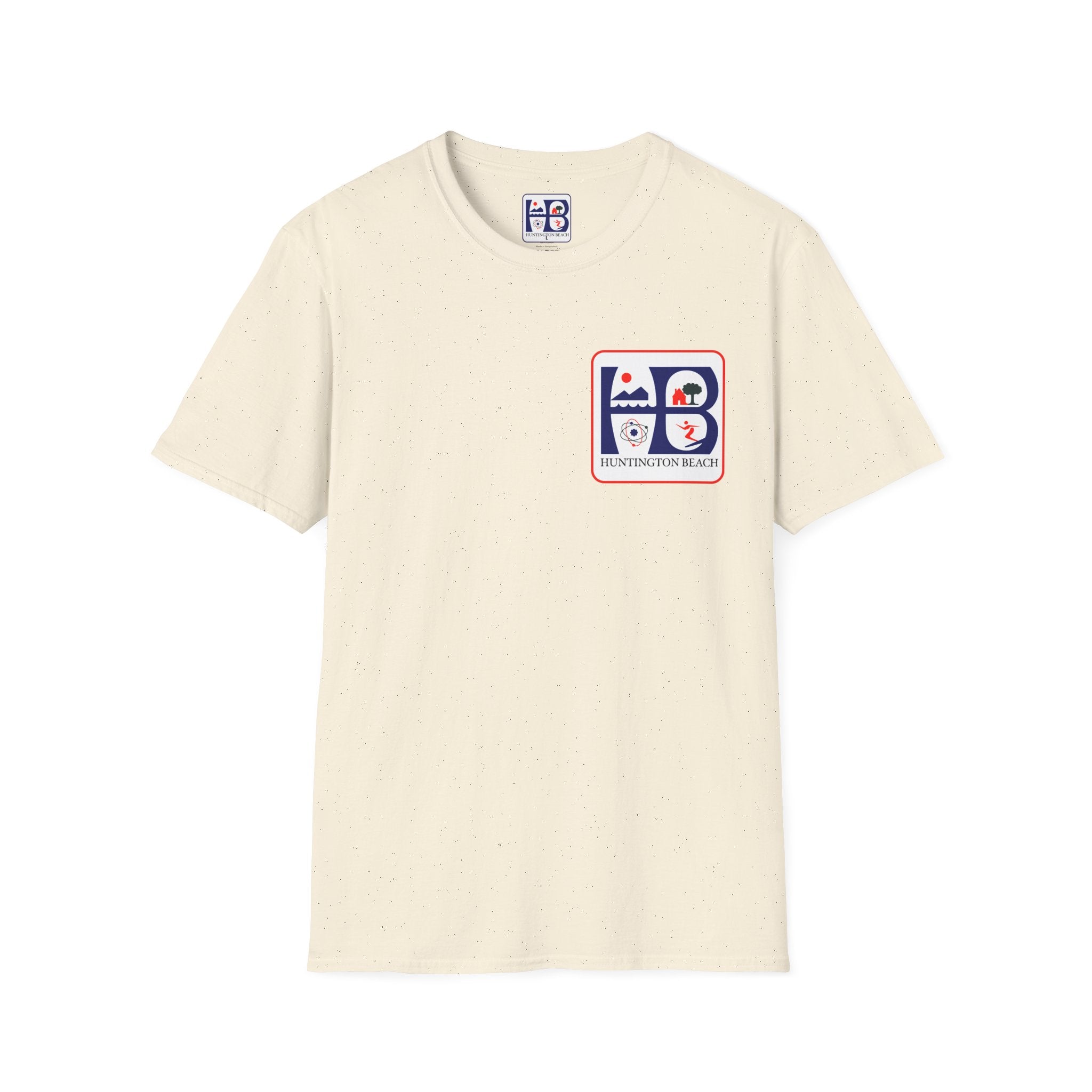 Huntington Beach Retro HB Logo T-Shirt  (printed 3 places)