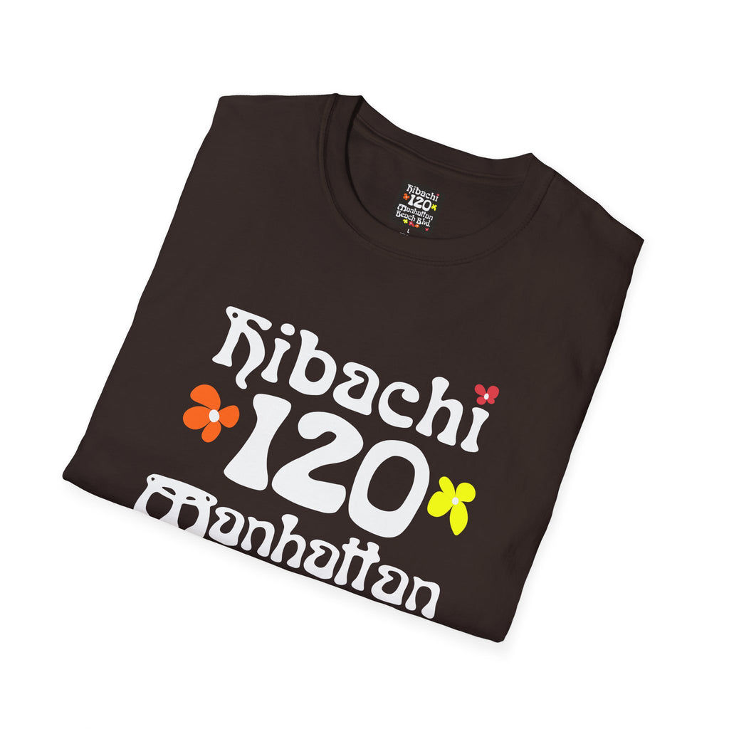 Hibachi 120 Manhattan Beach Blvd Restaurant #OldSchool T-Shirt — Retro Floral Surf Tee "Gone But Not Forgotten"