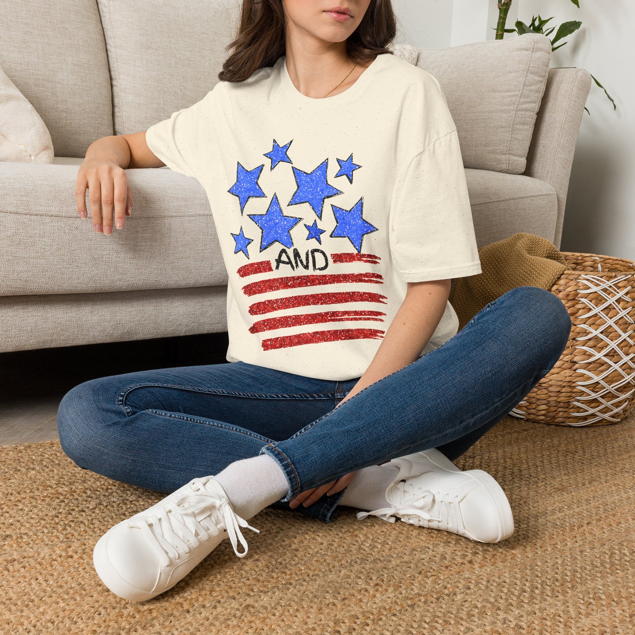 Stars and Stripes T-Shirt — Flag Graphic Patriotic Tee