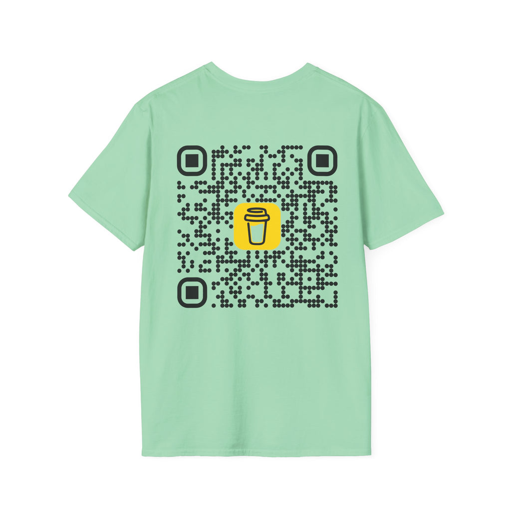 QR Code Coffee Tee — Scan-to-Order Coffee Shop T-Shirt