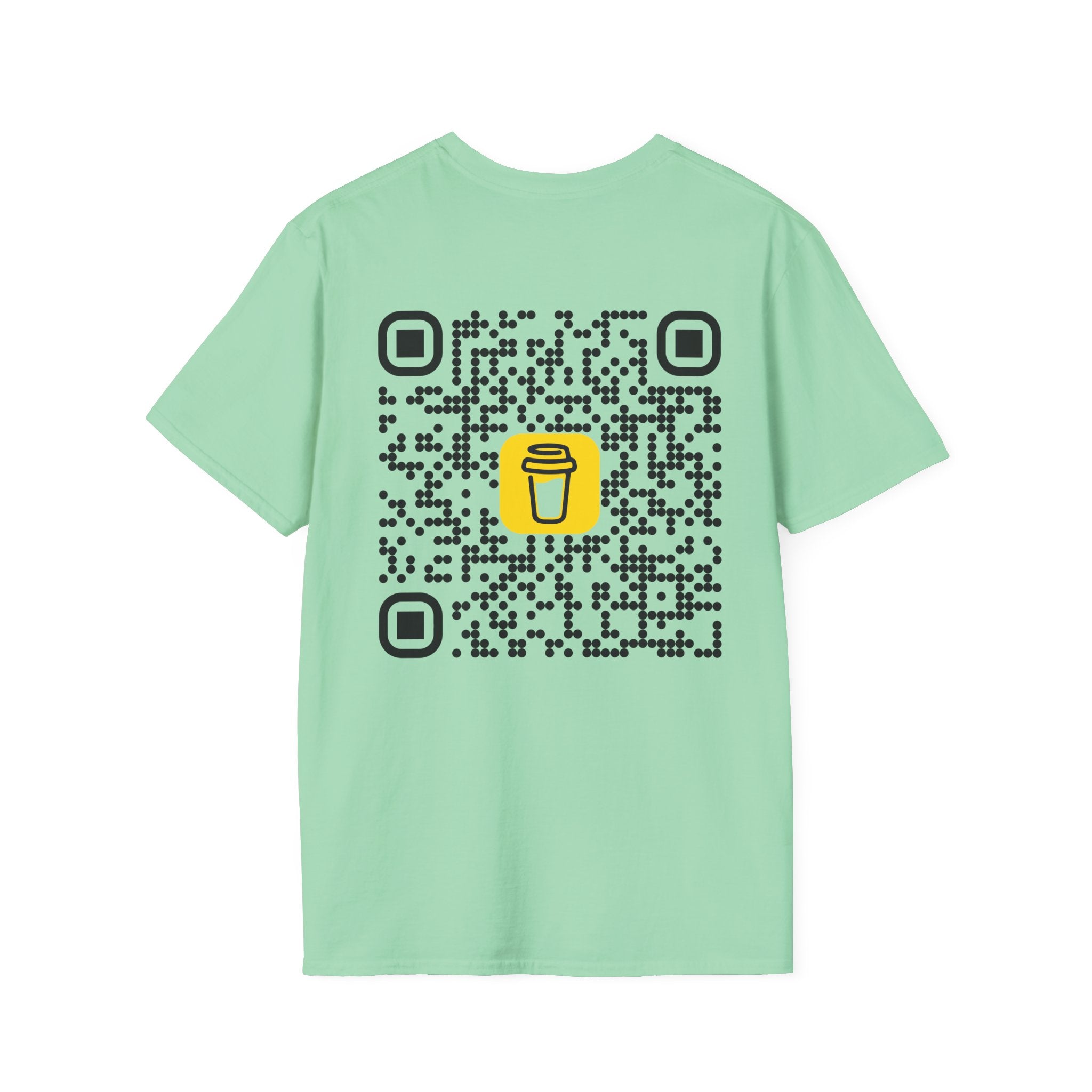 QR Code Coffee Tee — Scan-to-Order Coffee Shop T-Shirt