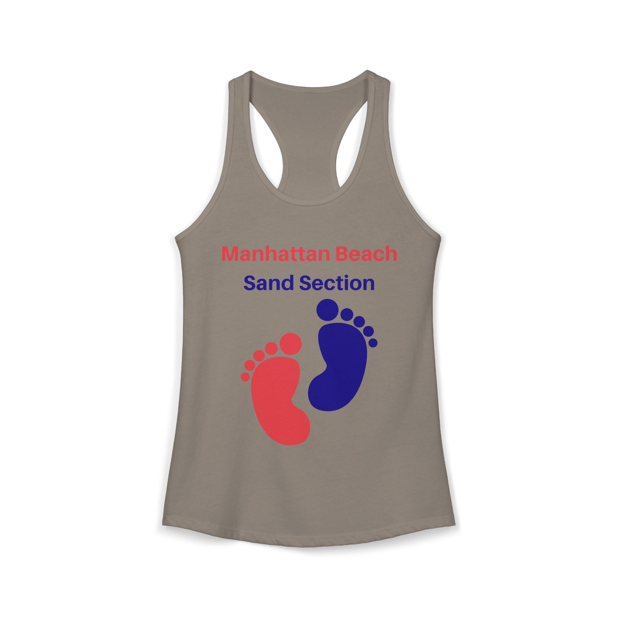 Manhattan Beach Sand Section - Women's Ideal Racerback Tank