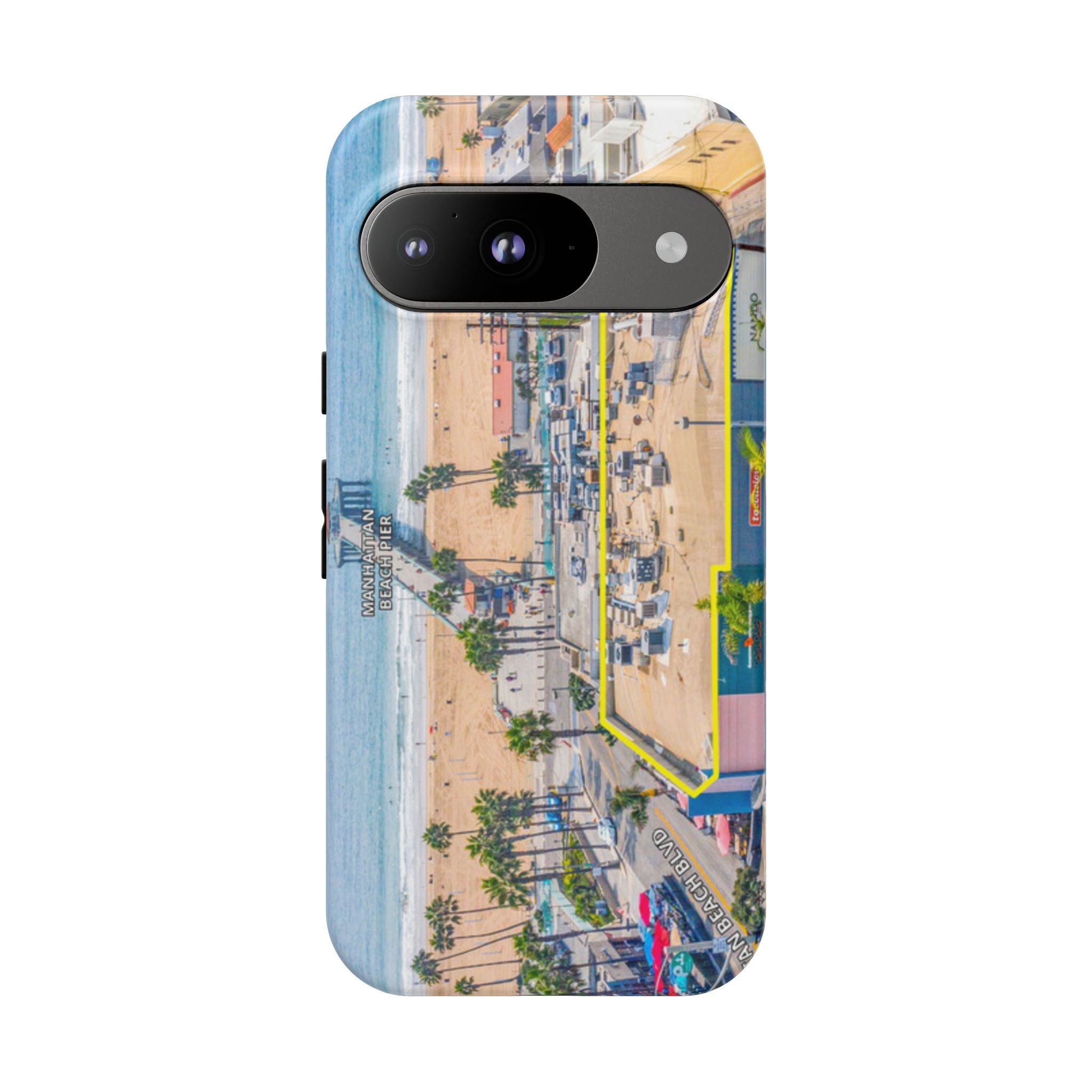 Phone Cases, Manhattan Beach California iPhone Samsung Google Tough Cases, Beach Lovers Gifts, Coastal Accessories, Ocean Phone Covers,