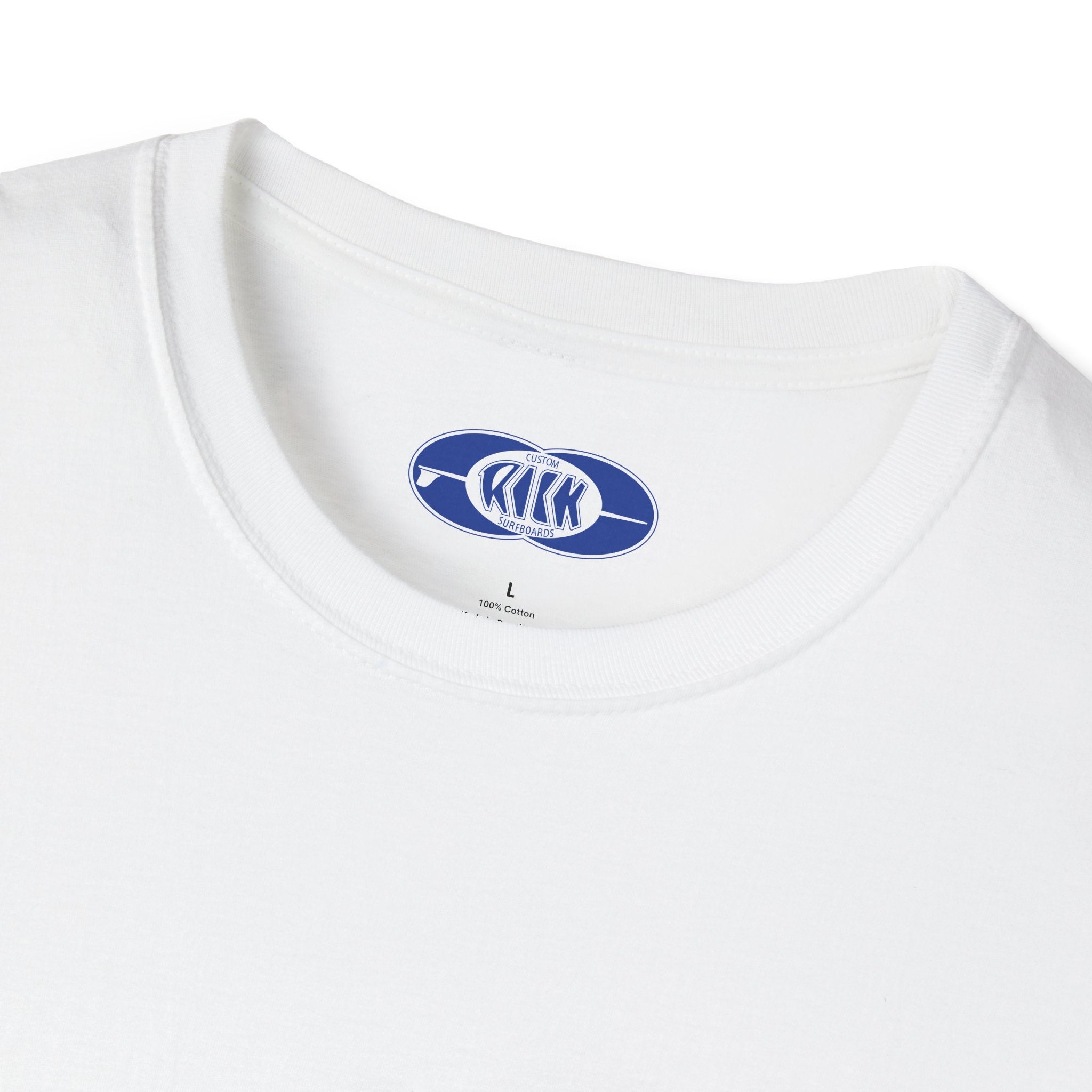 RICK SURFBOARDS Unisex Softstyle T-Shirt, Mens Womens Tee, Many Colors Tagged Front Back Print