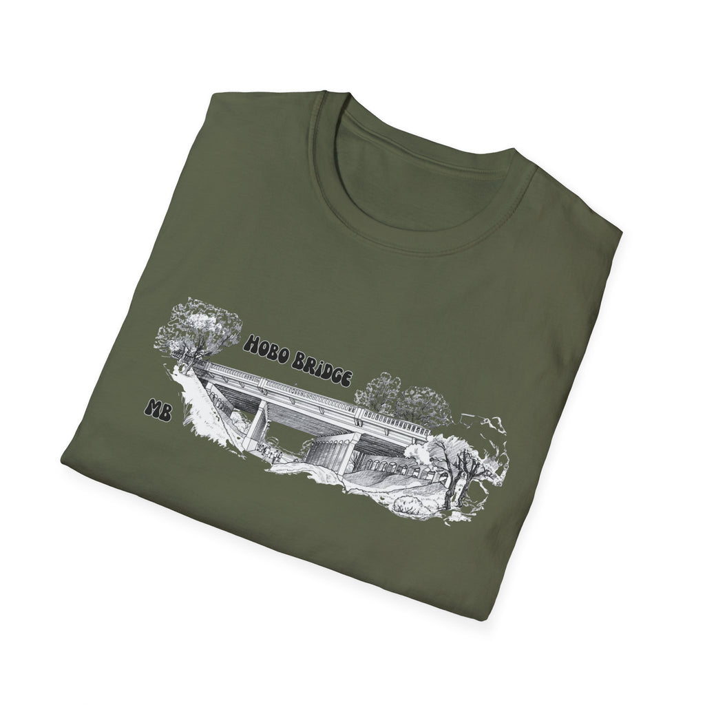 Hobo Bridge Manhattan Beach California Sketch T-Shirt | Hand-Drawn Bridge Illustration IYKYK