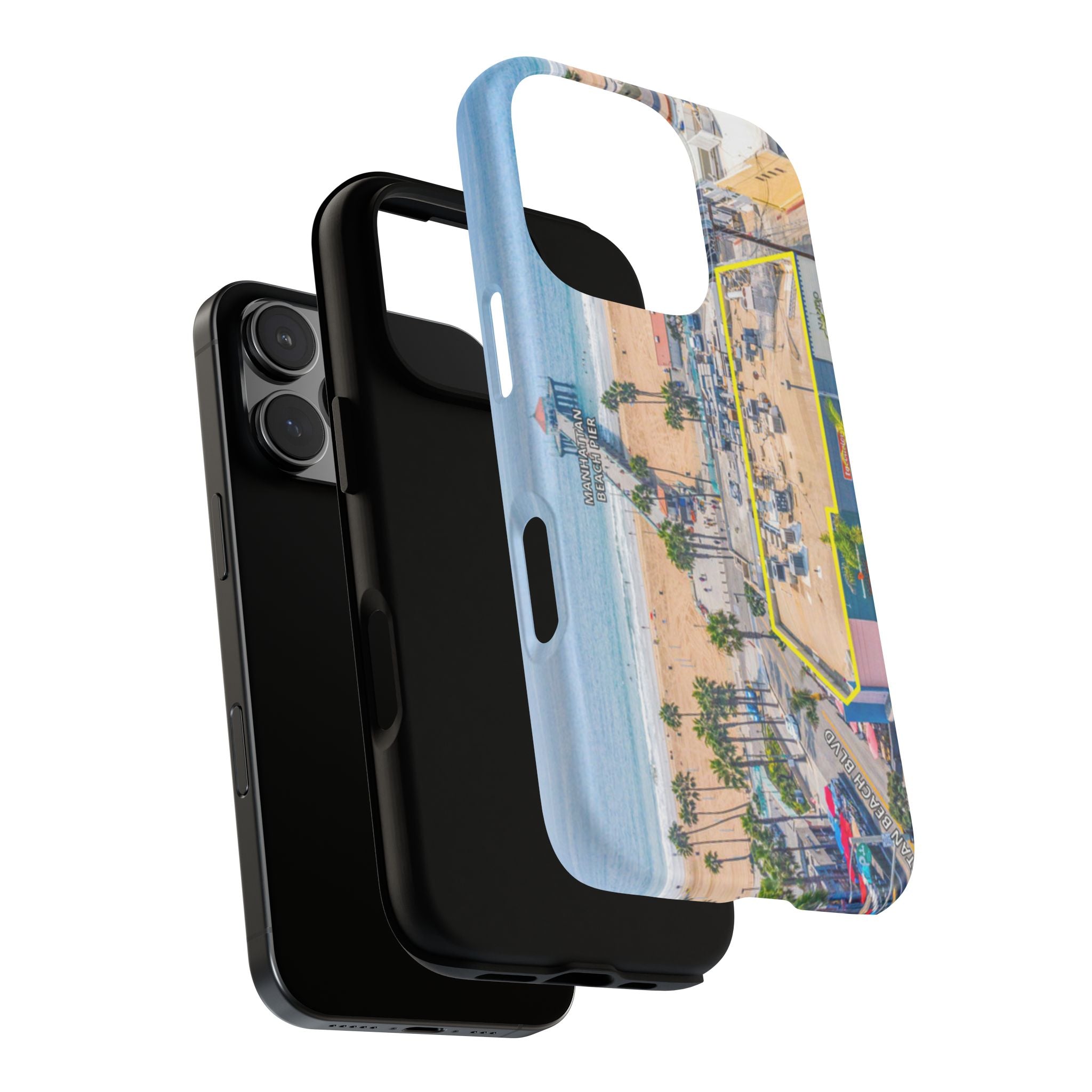 Phone Cases, Manhattan Beach California iPhone Samsung Google Tough Cases, Beach Lovers Gifts, Coastal Accessories, Ocean Phone Covers,