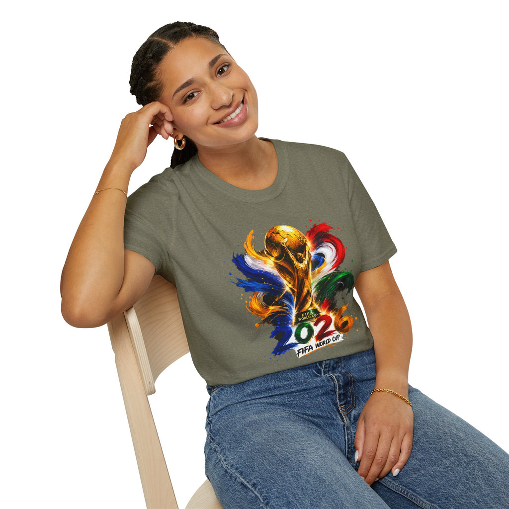 World Cup 2026 T-Shirt — Colorful FIFA Trophy Graphic