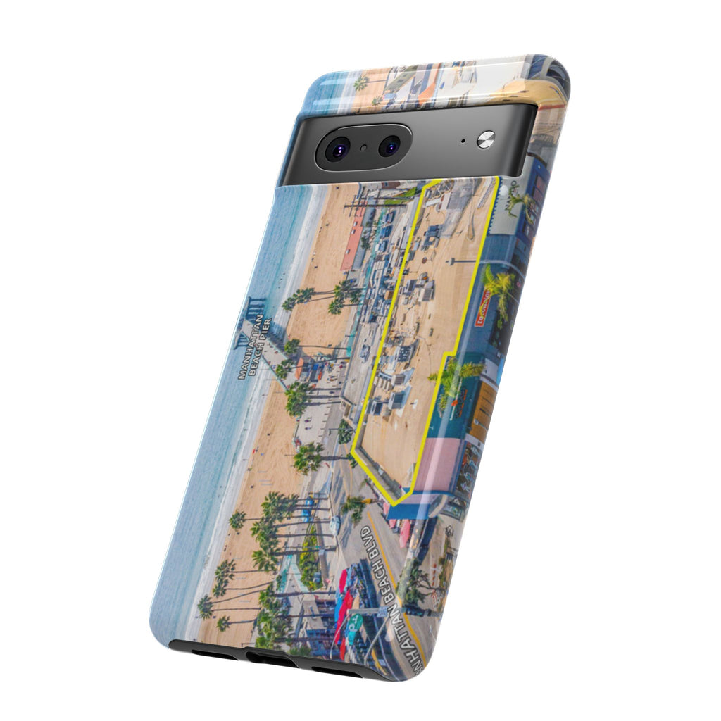 Phone Cases, Manhattan Beach California iPhone Samsung Google Tough Cases, Beach Lovers Gifts, Coastal Accessories, Ocean Phone Covers,