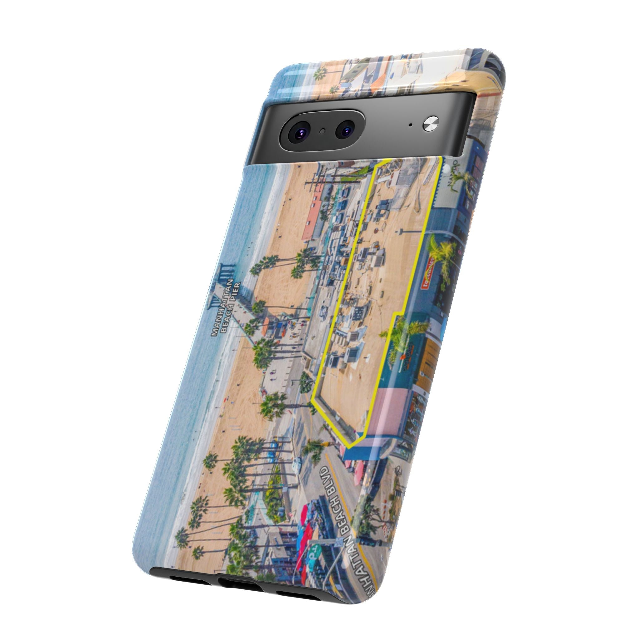 Phone Cases, Manhattan Beach California iPhone Samsung Google Tough Cases, Beach Lovers Gifts, Coastal Accessories, Ocean Phone Covers,