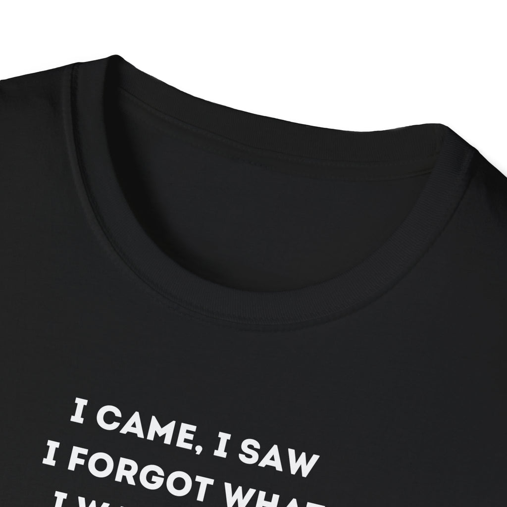 Funny Forgetful Grandpa Quote T-Shirt | I Got to Pee Coffee Cute Cartoon, Humorous Text Tee