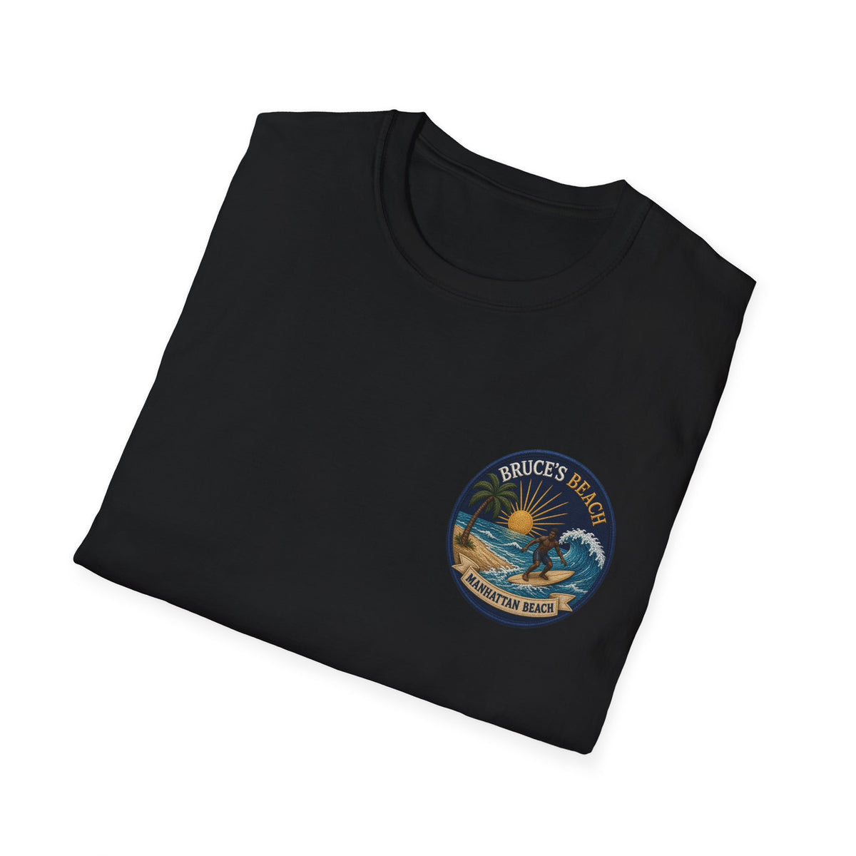 Bruce's Beach Manhattan Beach Surf Patch T-Shirt