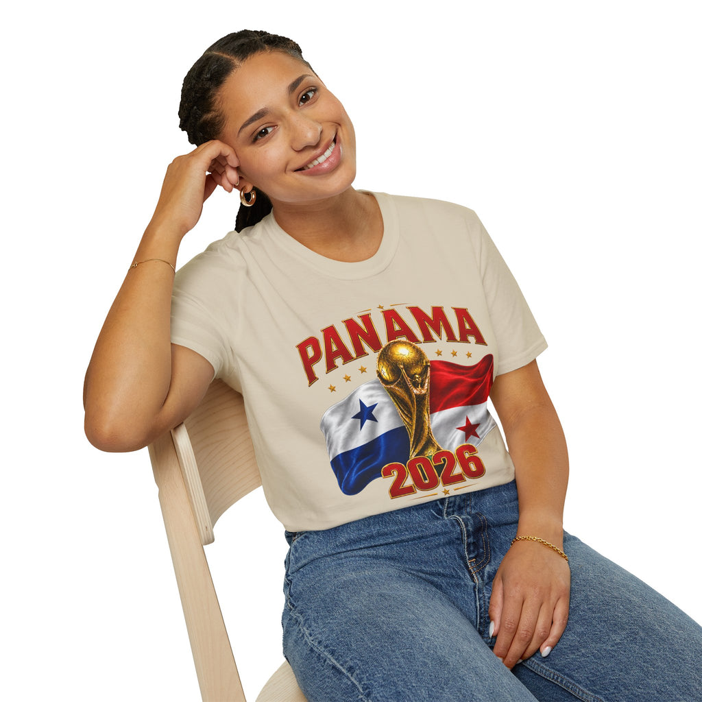 Panama 2026 World Cup T-Shirt — Panama Flag & Trophy Soccer Tee