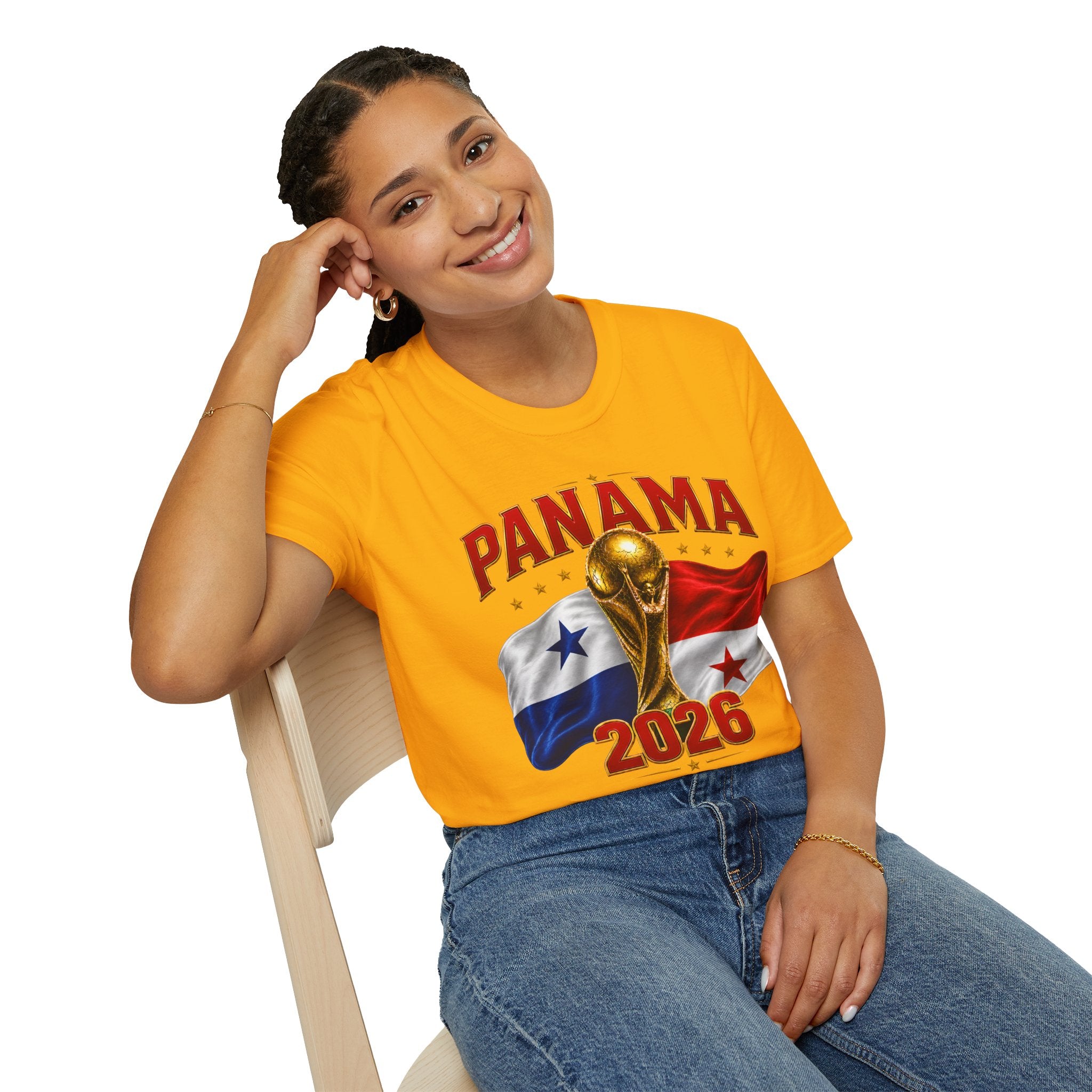 Panama 2026 World Cup T-Shirt — Panama Flag & Trophy Soccer Tee
