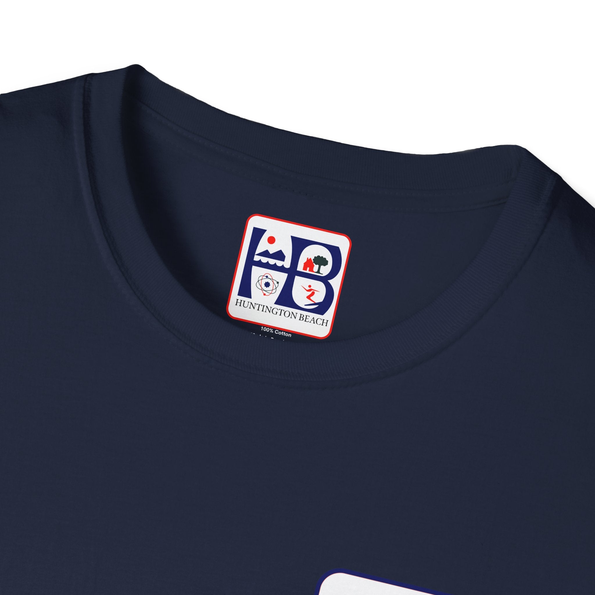Huntington Beach Retro Logo T-Shirt — HB Surf & Sunset Tee (printed 3 side)